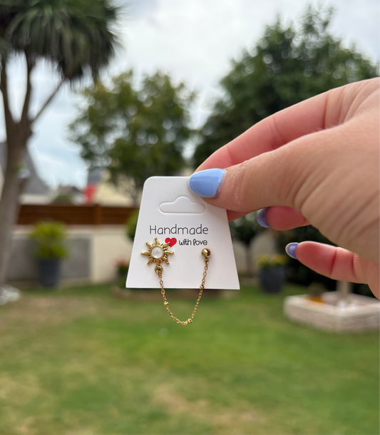 Boucle d’oreille pour 2 trous