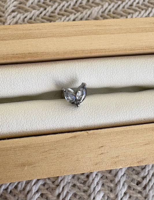 Piercing Argenté à Strass