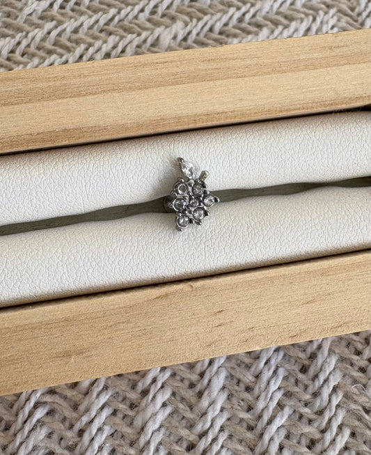 Piercing Argenté à Strass