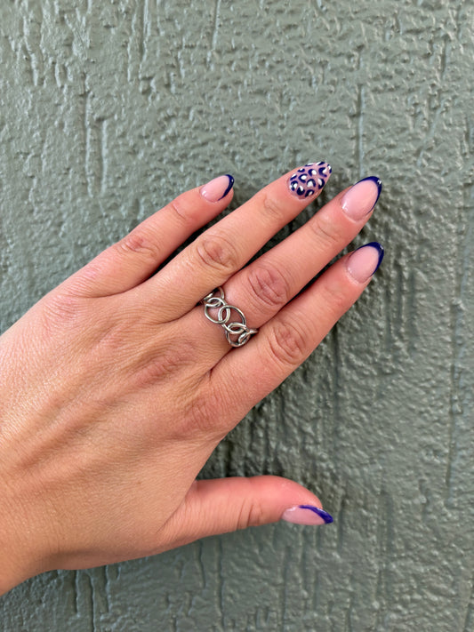 Bague argentée