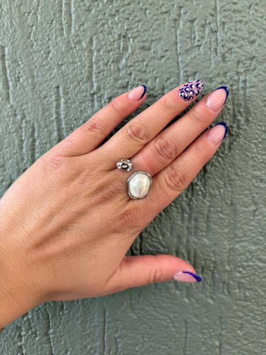 Bague argentée